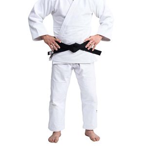 Uniforme de judo en coton personnalisé, bleu et blanc, compétition professionnelle, entraînement, auto-défense, étudiants universitaires, broderie Longo - Product Image 1