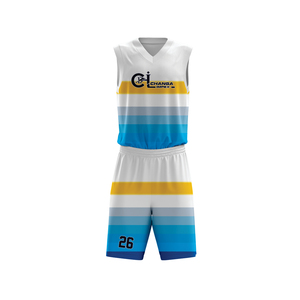 Ensemble d'uniformes de basketball haut de gamme pour équipe, coupe confortable, tissu polyester respirant et anti-humidité, sans manches - Product Image 1