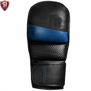 Gants de sparring MMA de haute qualité, sur mesure, en cuir PU, antidérapants, avec sangle de poignet réglable, fermeture auto-agrippante, pour adultes - Product Image 5