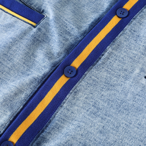 Cárdigan de Forro Polar SGRho Unisex, Estilo Vintage, Logotipo Griego Bordado en Chenilla, Ropa de Punto Informal para Hermandades y Fraternidades - Product Image 3