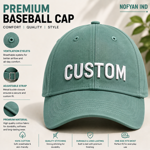 Fabricant de casquettes de baseball personnalisées de qualité supérieure, vente en gros de casquettes snapback brodées et imprimées, OEM ODM, casquettes de sport avec logo personnalisé - Product Image 1