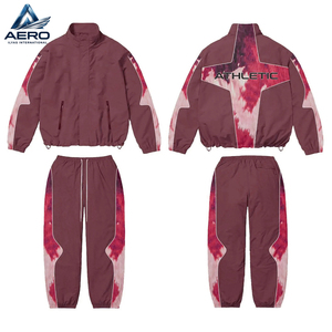 Streetwear Windbreaker Jacket And <b>Trouser</b> Fashion Training & jogging Wear Windbreaker <b>Zip</b> Up Nylon Tracksuits Set For Men - Product Image 4