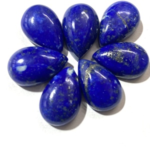 Lapis-lazuli naturel, cabochon ovale, pierre précieuse semi-précieuse, polie, bleue, 20-40 mm, certifiée IGI, vente en gros en vrac - Product Image 5