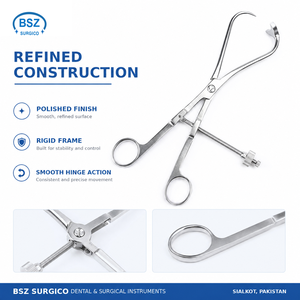 คีมจับผ่าตัดสแตนเลส BSZ SURGICO พร้อมกลไกปรับระดับ สำหรับการผ่าตัดทั่วไป เครื่องมือผ่าตัดแบบใช้มือ - Product Image 3