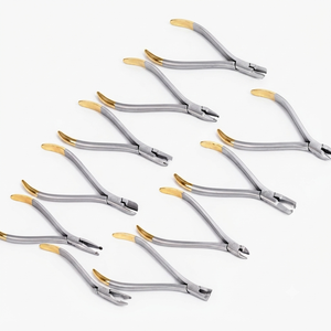 Juego de Instrumentos de Ortodoncia Dental, 18 Piezas, Acero Inoxidable, Manual, Certificado CE Clase I, Color Plateado, Empuñadura Moleteada - Product Image 1