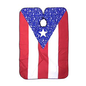 Capa de Peluquería con Diseño de Bandera Americana, Poliéster Resistente al Agua, Capa de Corte de Pelo para Barbería, Cierre Ajustable con Broches, Reutilizable para Salón - Product Image 3