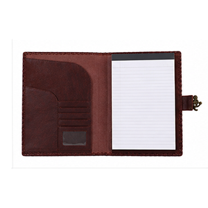 Porte-documents en cuir gaufré marron de haute qualité, design personnalisable, style tendance, utilisation promotionnelle pour les groupes de marques DNA - Product Image 2