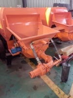 Pompe à béton diesel sur remorque pour travaux de coulage de béton et de mortier sur chantiers moyens et petits