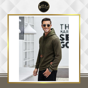 Sudadera con Capucha y Manga Larga para Hombre, 100% Bordado a Mano, con Logotipo Personalizado en Pedidos al por Mayor - Product Image 3