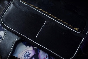 New Handmade Genuine Leather Short <b>Wallet</b> Geometric Pattern Vintage Style Fold Closure Men's <b>RFID</b> Blocking Waterproof Daily Use - Product Image 5