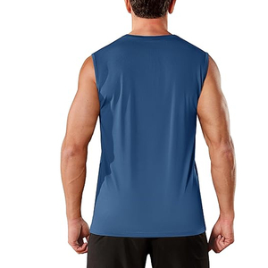 Premium <b>Drop</b> Armhole Muscle Fitted Tank High Performance Fitted Sleeveless Tops Hot - Product Image 3