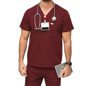 OEM Men Medical Surgical Uniform Set Breathable Hospital Nursing <b>Scrubs</b> Short Sleeve Top Jogger Pants Available In Best Quality - Product Image 4