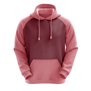 Sudadera con Capucha para Hombre, Color Azul y Negro, Bloques de Color, Manga Raglán, Corte Regular, Informal, para Otoño, con Bolsillos, Tejido de Punto - Product Image 5