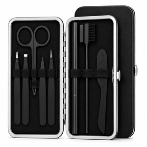 Kit profesional para recortar cejas, juego completo para el cuidado de las cejas, pinzas de punta fina, tijeras y herramientas de precisión para dar forma a las cejas - Product Image 2