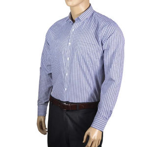 เสื้อเชิ้ตผู้ชายแบบทางการ ปกกะลาสี ผ้าบรอดคลอธ แขนยาว ผ้าฝ้าย 100% แห้งเร็ว ระบายอากาศดี เป็นมิตรกับสิ่งแวดล้อม สวมใส่สบาย - Product Image 5