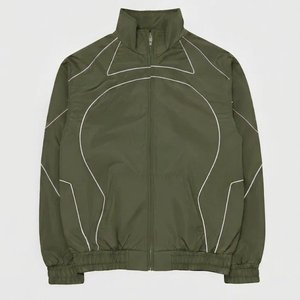 Conjunto Deportivo Urbano para Hombre, Chaqueta Cortavientos de Nailon Oversize con Logotipo Personalizado al por Mayor, Pantalones Holgados, Estilo Hip Hop - Product Image 2