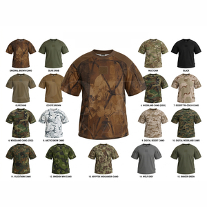 Camisetas Deportivas de Manga Corta con Cuello Redondo, Sublimadas con Camuflaje, Transpirables, con Logotipo Personalizado, para Ropa Deportiva OEM ODM - Product Image 1