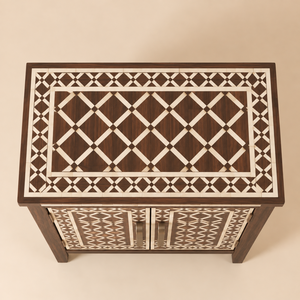 Aparador de Madera con Incrustaciones de Hueso, Hecho a Mano, de Lujo, para Almacenamiento, Mueble Decorativo para Sala de Estar, Fabricante Mayorista en India - Product Image 3