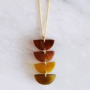 Elegant <b>Statement</b> Horn <b>Necklace</b> Designed For Enhancing Evening Wear And Special Occasion Fashion Styling Needs - Product Image 1