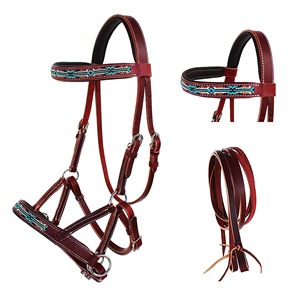 Premium Quality Leather for High Horse Bridle Reins Color <b>Tan</b> <b>Brown</b> Customizable Size New Style Equestrian Horse Riding - Product Image 6