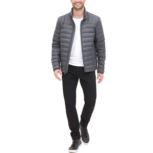 Men's High Quality Oversized <b>Winter</b> Puffer <b>Jacket</b> Canvas Fabric Stand Customizable Logo Print High Street Wholesale Luxury - Product Image 3