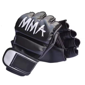 Guantes de MMA de Cuero Resistentes Hechos a Medida con Correa de Muñeca Ajustable y Absorción de Humedad, Guantes de MMA de Alta Calidad al por Mayor - Product Image 1