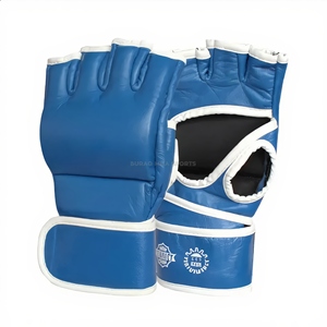 Gants de boxe MMA professionnels en cuir avec doublure intérieure épaissie pour fermeture, légers, respirants, séchage rapide, pour l'extérieur - Product Image 1
