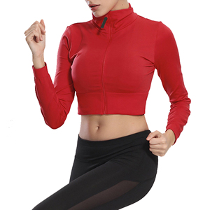 OEM Customized Fitness Clothing Hooded <b>Yoga</b> <b>Jacket</b> Slim Fit Thumb Hole Fitness Track <b>Jacket</b> for Women's - Product Image 3
