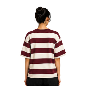 Camisetas Premium de Algodón para Mujer, Corte Holgado, Manga Corta, Estilo Casual Urbano, Personalizables, OEM, ODM, Marca Privada, Proveedor Mayorista - Product Image 2