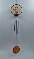 Campana de Viento Hanuman de 90 mm, Material PVC/ABS, Campana Decorativa Moderna para Colgar, Decoración Espiritual Feng Shui para el Hogar, Oficina, Balcón, Jardín