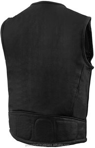 Chaleco de Cuero de Venta Caliente, Nuevo Estilo, Ligero, Personalizado, el Más Vendido, Chaleco de Cuero para Hombre, Corte Ajustado, Chaleco de Cuero al por Mayor - Product Image 2