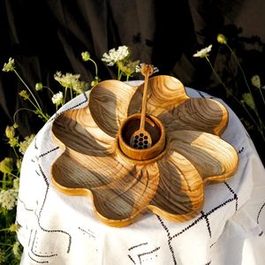 Handmade Wooden Coffee Table Tray Decorative Serving Plate Nordic Design Farmhouse Home Decoration Storage Organizer - Product Image 6