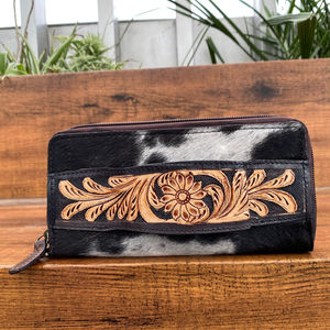 แบรนด์2025ใหม่ล่าสุดสำหรับผู้หญิงยาว RFID การปิดกั้นอุปกรณ์หนังวัวแท้พร้อมสายคล้องข้อมือความจุขนาดใหญ่ซิปกระเป๋าสตางค์ - Product Image 4