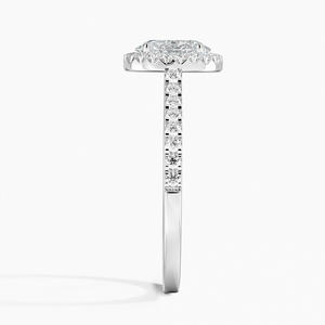 Anillo BOJ 08 con Corte Ovalado, Plata 925, Adornado con Halo de Diamantes Odessa, Anillo de Moissanita de 2ct, Color D, VVS1, Certificado GRA, Precio Bajo - Product Image 3