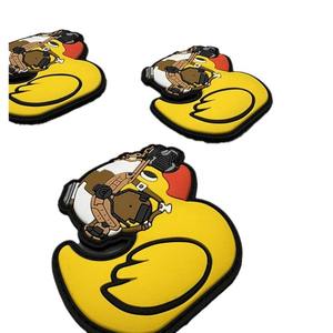 Patch personnalisé en PVC souple motif dinosaure de dessin animé, écologique, thermocollant, pour vêtements, casquettes, sacs à dos, sacs, décoration DIY - Product Image 1