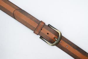 Cinturones de Vestir de Cuero Genuino con Logotipo Personalizado Premium, Diseños de Fábrica OEM, Venta al Por Mayor, Acabado Texturizado Formal, Hebilla de Pin - Product Image 2