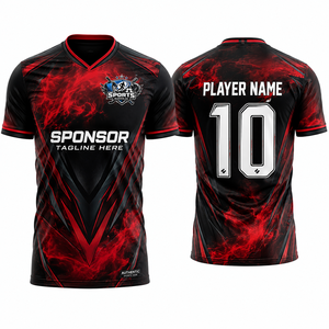 Camiseta de Fútbol de Primera Calidad, Tejido de Poliéster Infinito de Primera Calidad, Flujo de Aire Suave, Secado Rápido, Tejido Deportivo Duradero para Competición - Product Image 1