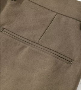 <b>Knee</b> Length 100% Cotton Elastic Waist Anti-Wrinkle Solid Knitted Tailored Men's Shorts Casual Lightweight Breathable Summer - Product Image 5