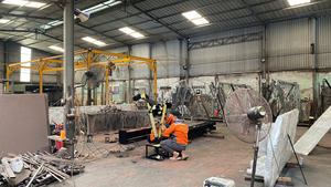 Portails en fer forgé KHP Security, finition or antique sur mesure, style victorien, portes doubles d'entrée pour palais, villa, allée d'entrée - Product Image 6