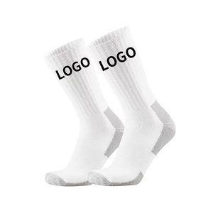 Chaussettes de football américaines de compression pour hommes, avec logo d'équipe, athlétiques, grandes tailles, antibactériennes, anti-odeur, en mélange de coton, pour équipes - Product Image 2