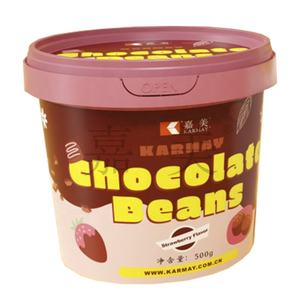 Envase de plástico hermético para bombones de chocolate en forma de bola de malta, con tapa, en cubeta, 150ml 350ml 500ml 5OZ 12OZ 16OZ IML - Product Image 4