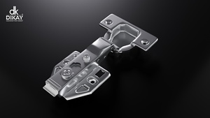 Premium forged metal hydraulic iron hinge durable two way clip on secure <b>fitting</b> modern cabinet furniture hardware design - Product Image 5