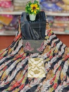 Tela Somalí de Alta Calidad con Aspecto Premium para Dirac, Auténtica, Multicolor, Estampado Digital Jacquard, Lisa, Ropa Africana de Noche para Niñas - Product Image 2