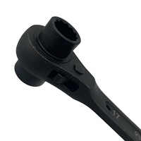 Clé à cliquet double FUJIYA personnalisable pour échafaudage, clé à douille 6140 en acier allié CR-V de qualité industrielle, 75 N-m max.