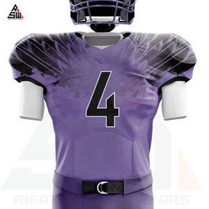 Camisetas de Fútbol Americano Personalizadas de Alta Calidad en Oferta, Uniformes Transpirables de Manga Corta con Estampado Digital para Hombre - Product Image 6