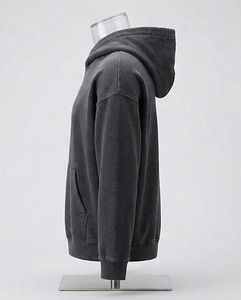 Premium Quality ODM Oversized Pullover Hoodies Men Women Winter Thick Casual Plain Dyed 100% Cotton Embroidered Beaded - Product Image 3