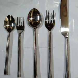 Handmade Eco-Friendly Modern Mirrored Steel <b>Flatware</b> Sets India Wholesale Custom Logo Party Spoons Factory Price Sale Offer - Product Image 3