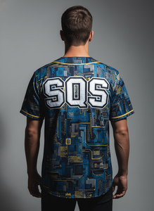 OEM Custom Design Baseball Jersey Sublimated Printed Full Button Short Sleeve Flag Mesh Fabric Custom <b>Name</b> Number - Product Image 2
