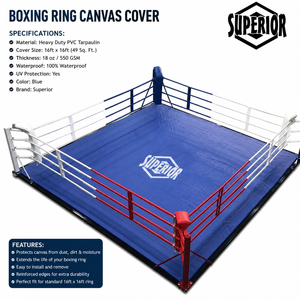 Toile de ring de boxe de qualité supérieure, épaisse et durable, pour l'entraînement et les combats - Product Image 1