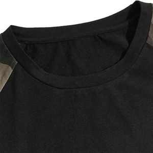 Conjunto de Pantalones Cortos de Camuflaje para Hombre, Camiseta de Cuello Redondo con Cordón Ajustable en la Cintura Elástica, Ropa Casual Ligera de Verano, Conjunto de Dos Piezas Unisex - Product Image 3